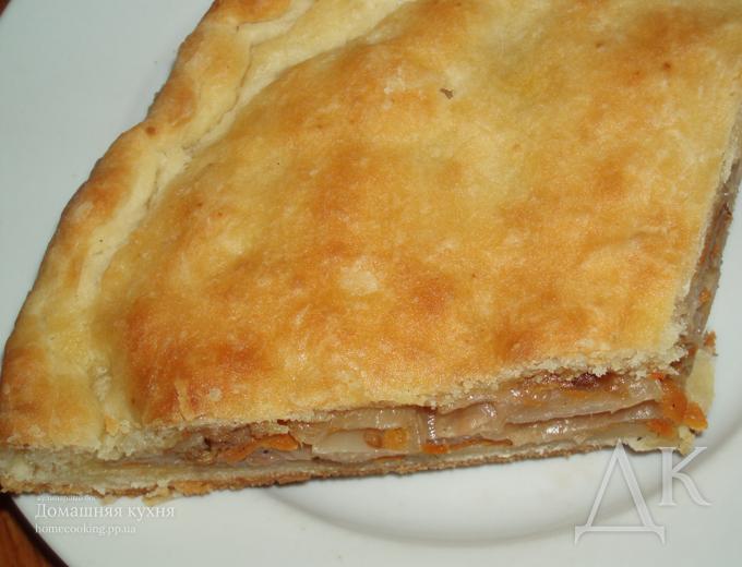 Закрытый пирог с капустой