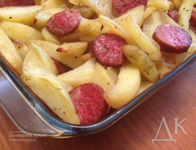 Картофель по-охотничьи в духовке
