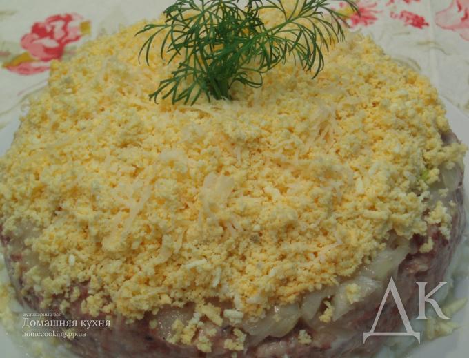 Салат "Мимоза" без картофеля