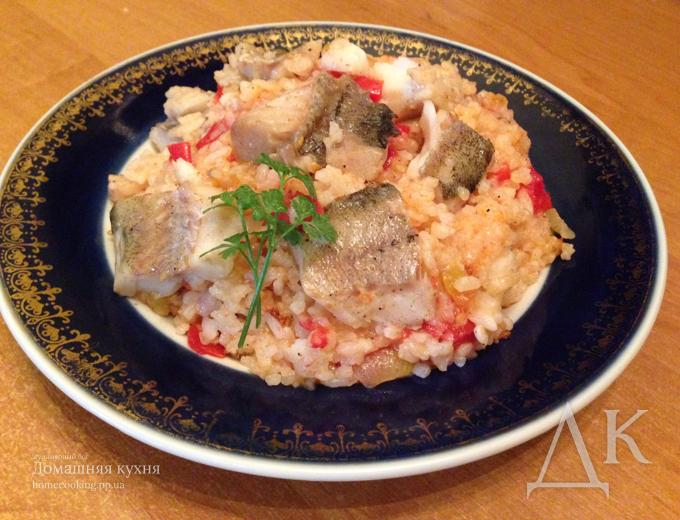 Рыба с рисом по-португальски