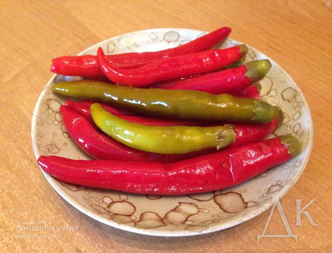 Перец острый маринованный