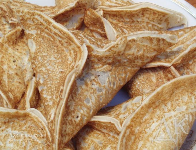 Катаеф с сыром и грибами