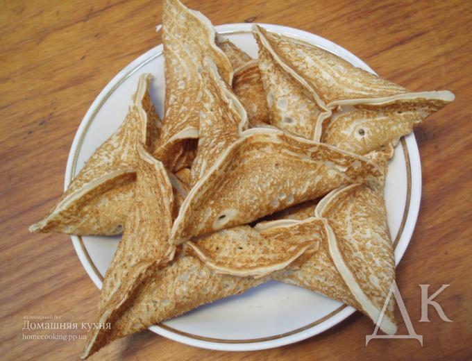 Катаеф с сыром и грибами